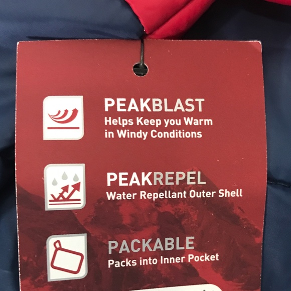 Swiss Tech Men's Packable Lightweight Puffer Jacket NWT Red Blue - Picture 7 of 13